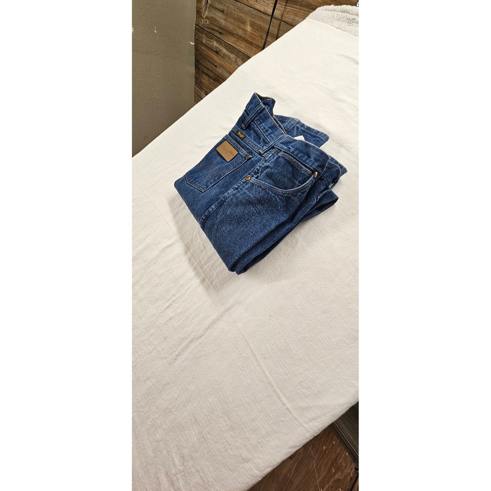 Wrangler 13MWZ Cowboy Cut Original Fit Jeans Mens 38x34 Blue Rigid Indigo Denim